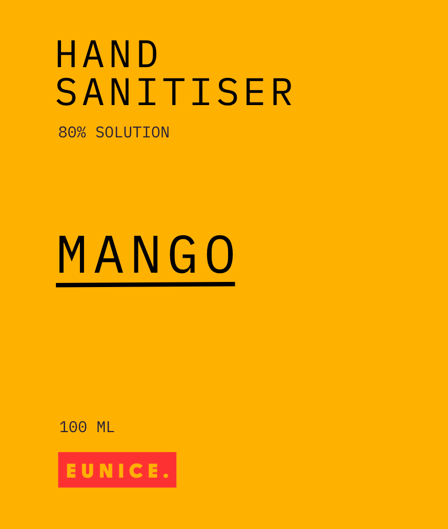 100ml Refillable Hand Sanitiser - Lemongrass & Eucalyptus or Mango