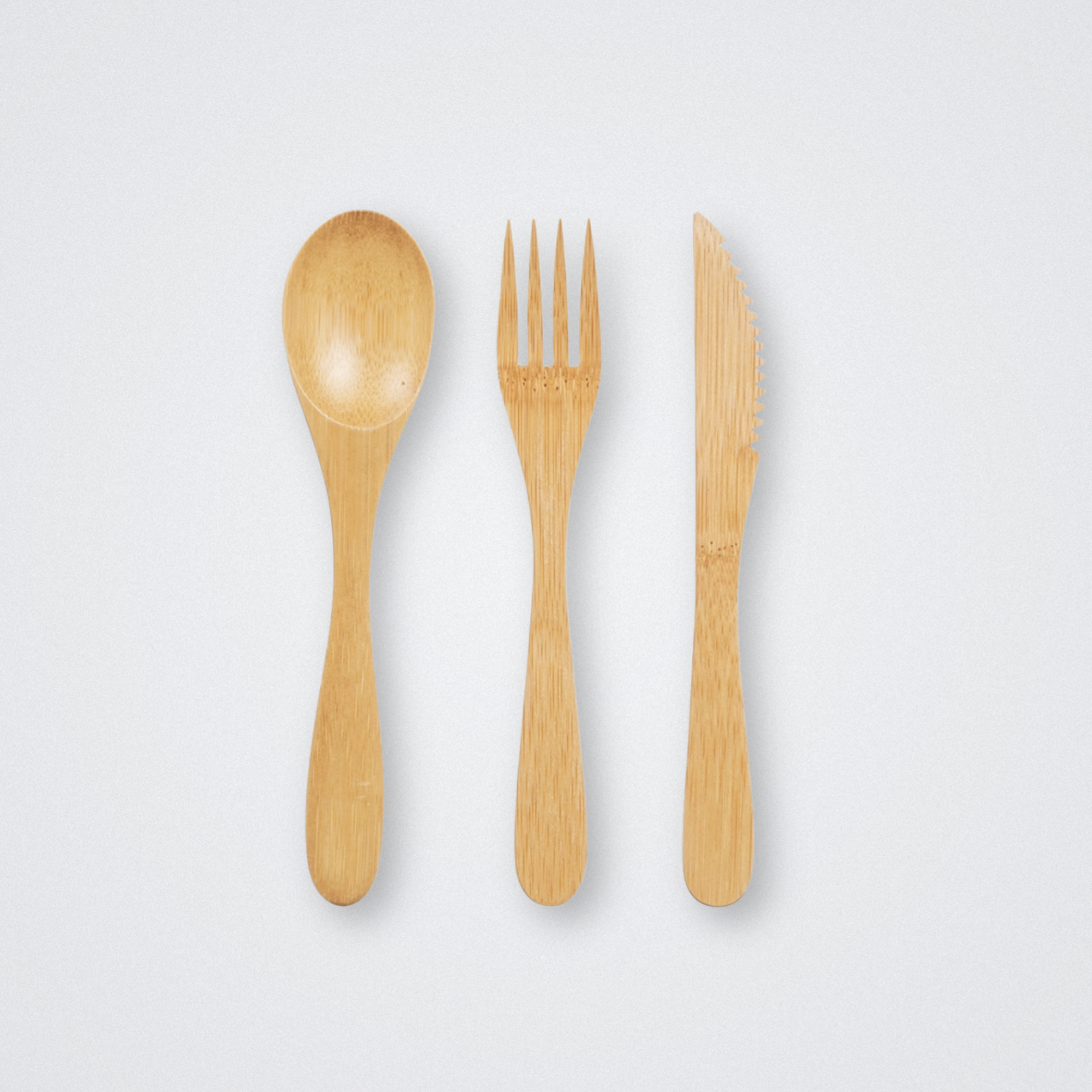 Bamboo Bambu Knife, Fork, Spoon Set Cutlery