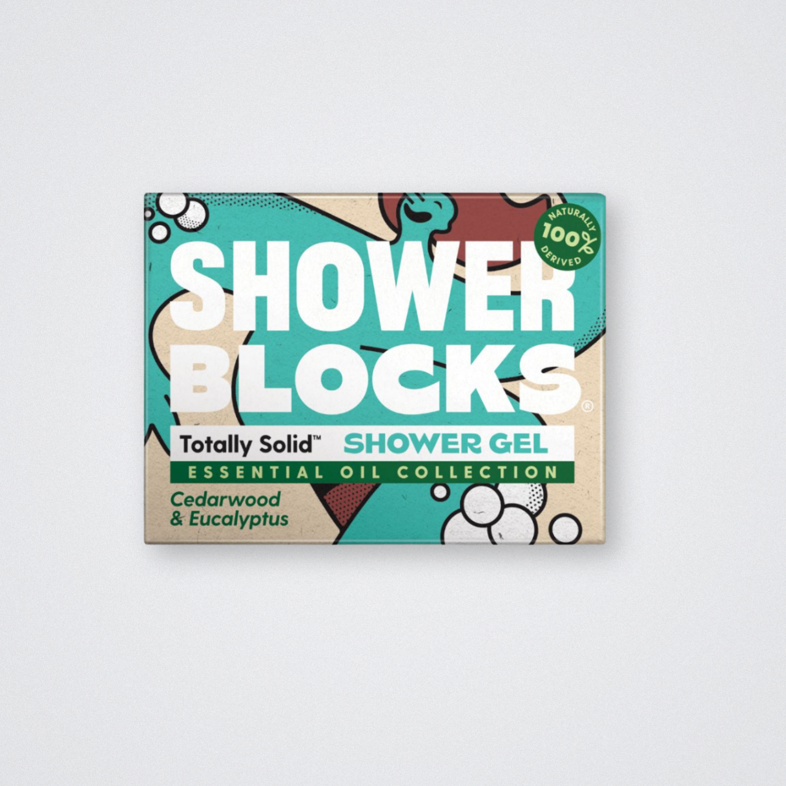 Shower Blocks - Cedarwood & Eucalyptus Solid Shower Gel Plastic Free Eco Friendly Soap Bar