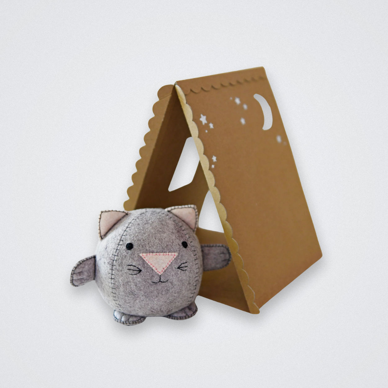 Make Your Own Kitten Craft Kit clara and Macy Plastic Free Eco Friendly Gift for kids Sewing Kit