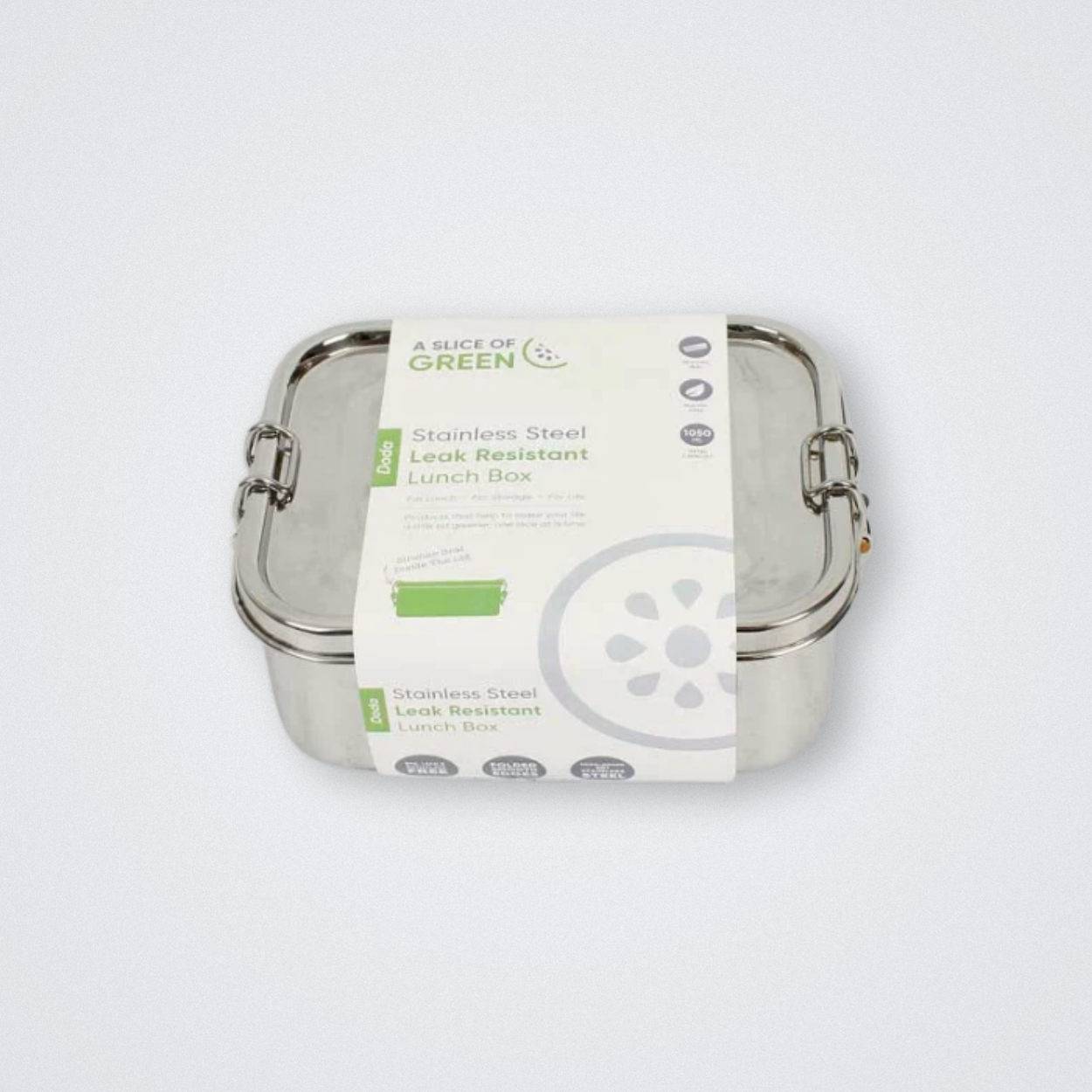 A Slice of Green - Stainless Steel Lunch box Doda 1050ml plastic free sustainable eco friendly Food container