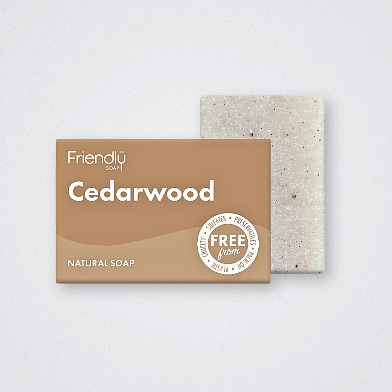 Friendly Soap Bar Cedarwood Natural Plastic Free Eco Friendly Sulfate free palm oil free