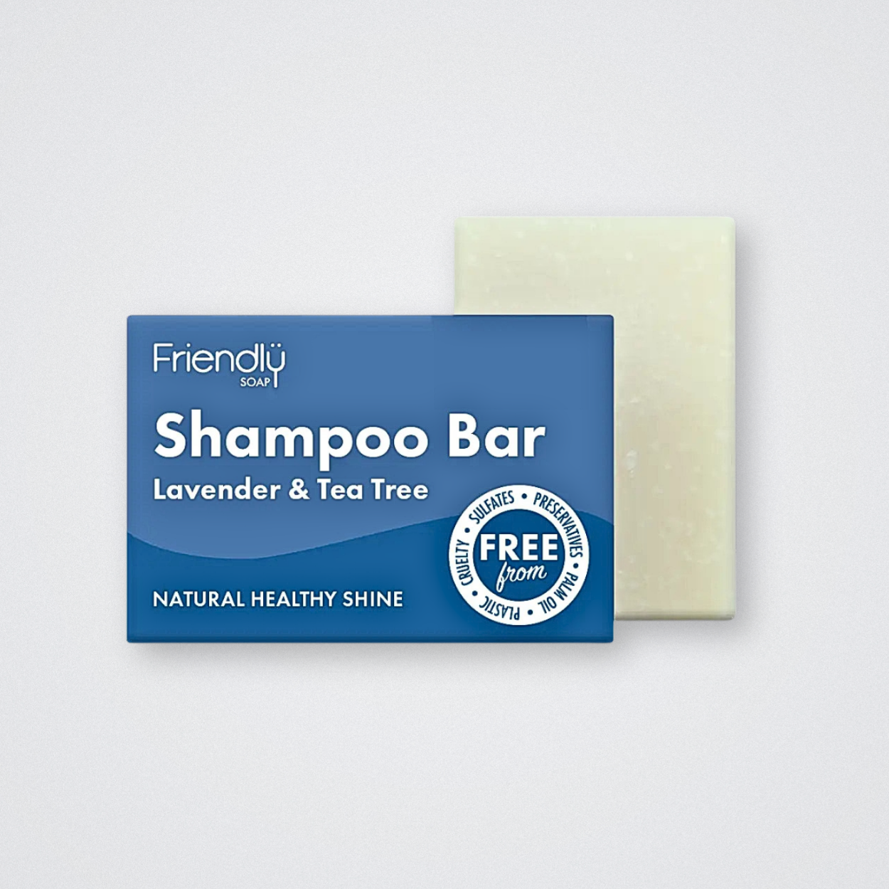 FRIENDLY Shampoo Bar Lavender Tea Tree Vegan Plastic Free Sulfate Free Palm Oil Free