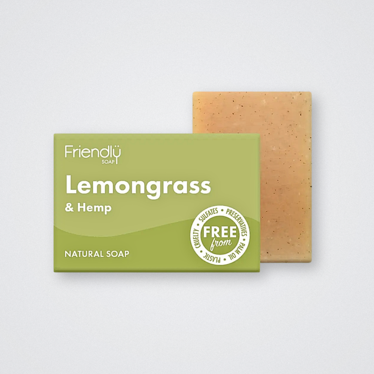 Friendly Body Soap Bar Lemongrass Hemp Handmade Natural Eco Friendly Sulfate free palm oil free