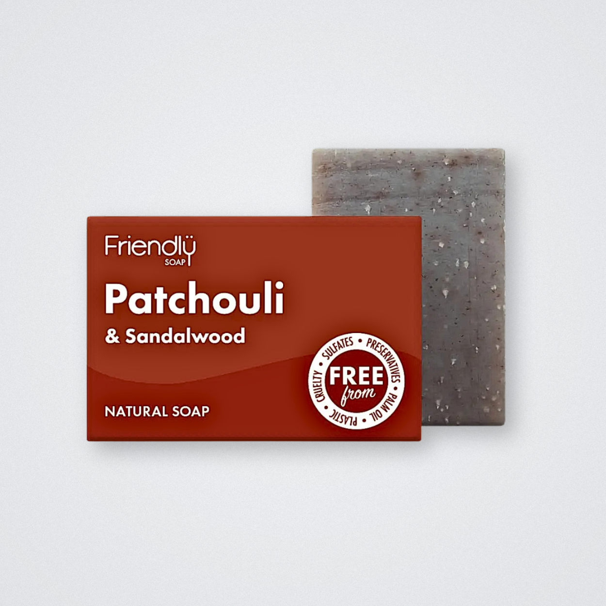 Friendly Soap Bar Patchouli Sandalwood Handmade Exfoliating Plastic Free Sulfate Free Eco friendly