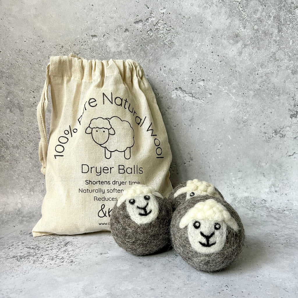 Sheep Wool Dryer Ball Natural Vegan Reduce drying time soften fabric 