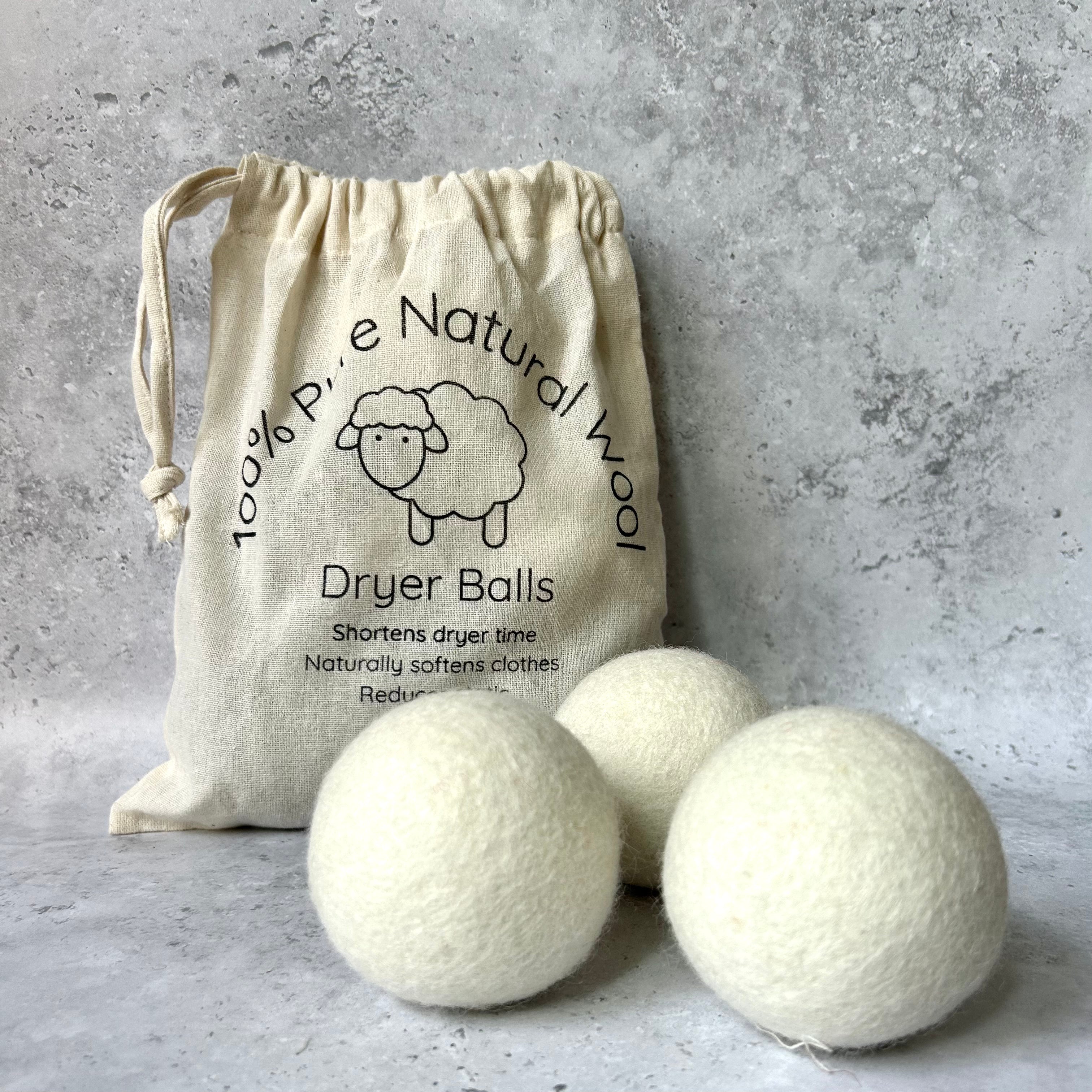 Wool Dryer Ball Natural Vegan Reduce drying time soften fabric