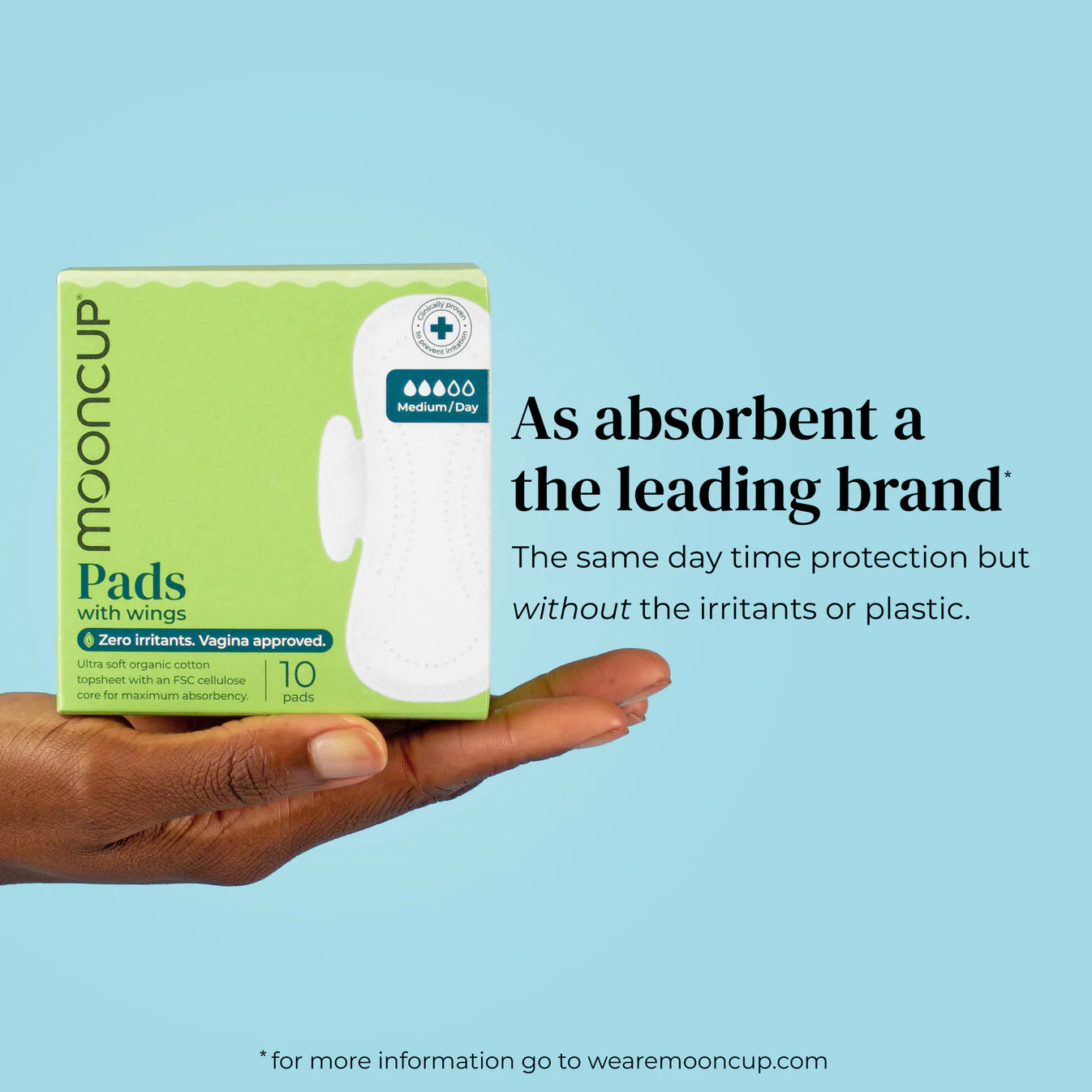 & Sisters by Mooncup - 100% Organic Cotton Menstrual Pads With Wings