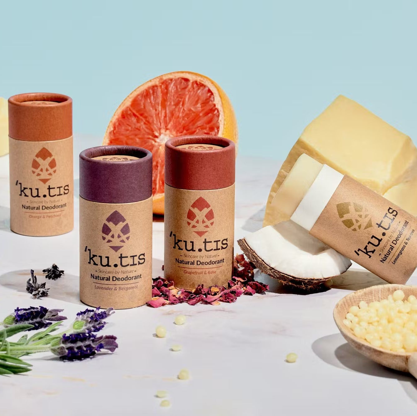 Kutis Vegan Deodorant - Cedarwood & Rose