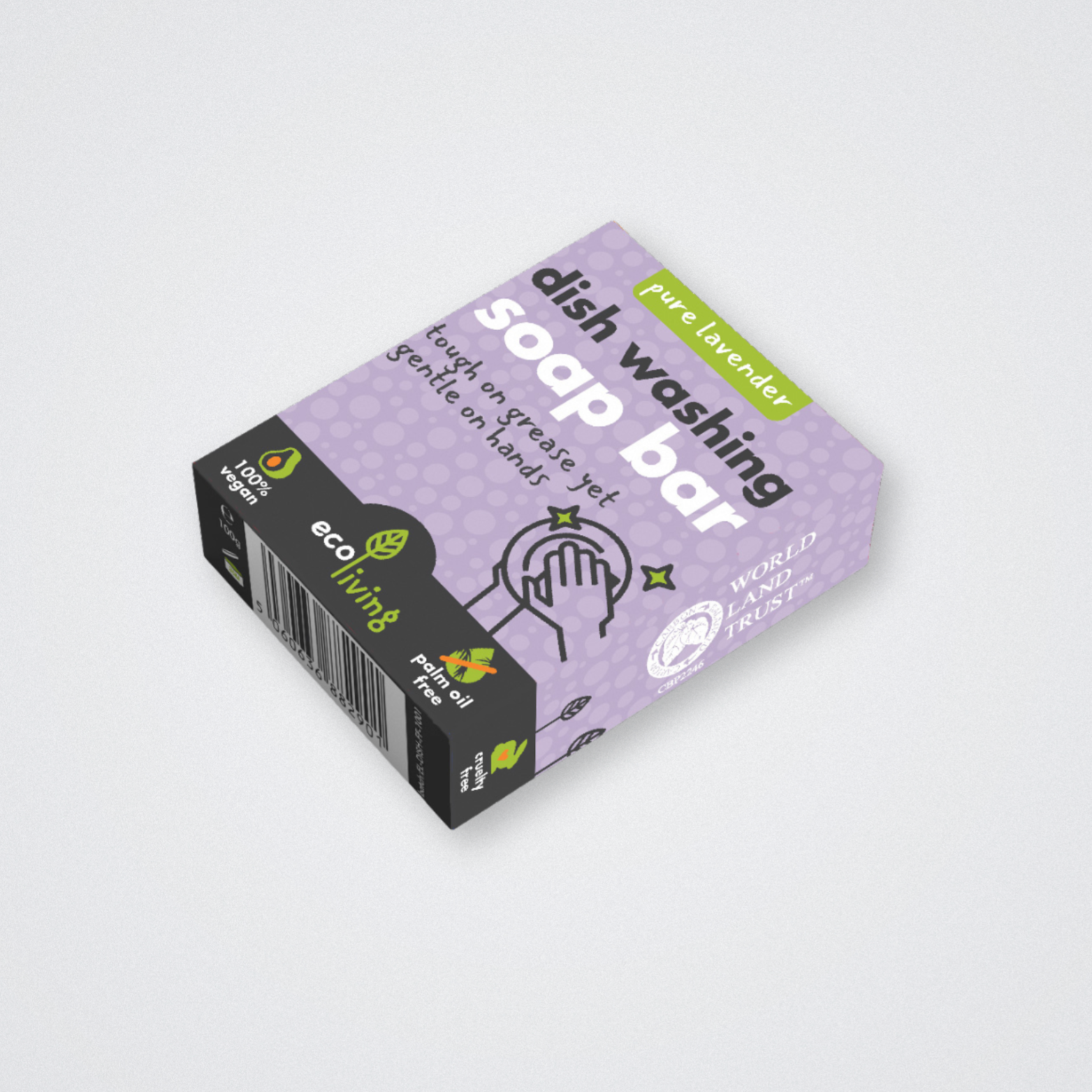 Dish Washing Soap Bar Lavender Washing up Eco Living Plastic Free Eco friendly