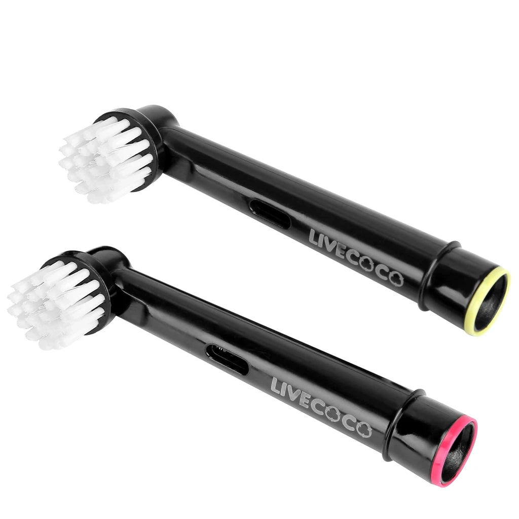 Live coco Soft Bristles Recyclable Toothbrush Heads Oral B Compatible Natural Eco Friendly