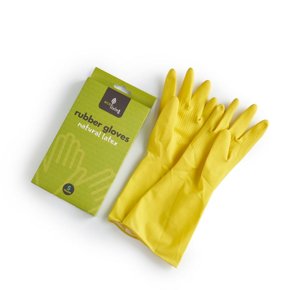 Natural Rubber Gloves Ecoliving Small Medium Large Extra Large Plastic Free Eco friendly