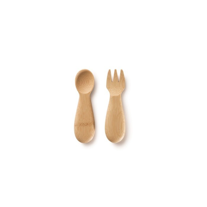 Bamboo Bambu Baby Fork and Spoon Set