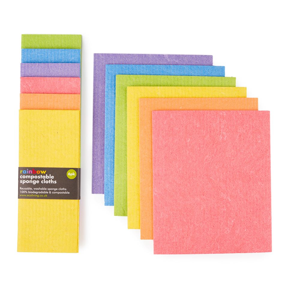 Compostable Sponge Cleaning Cloth 6 Pack-0