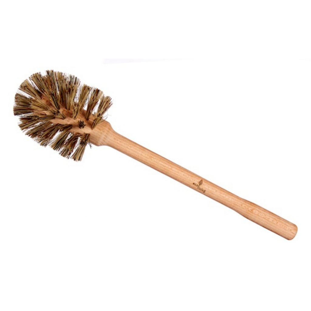 Plastic Free Toilet Brush Natural Bristle Eco Friendly Sustainable Compostable Ecoliving