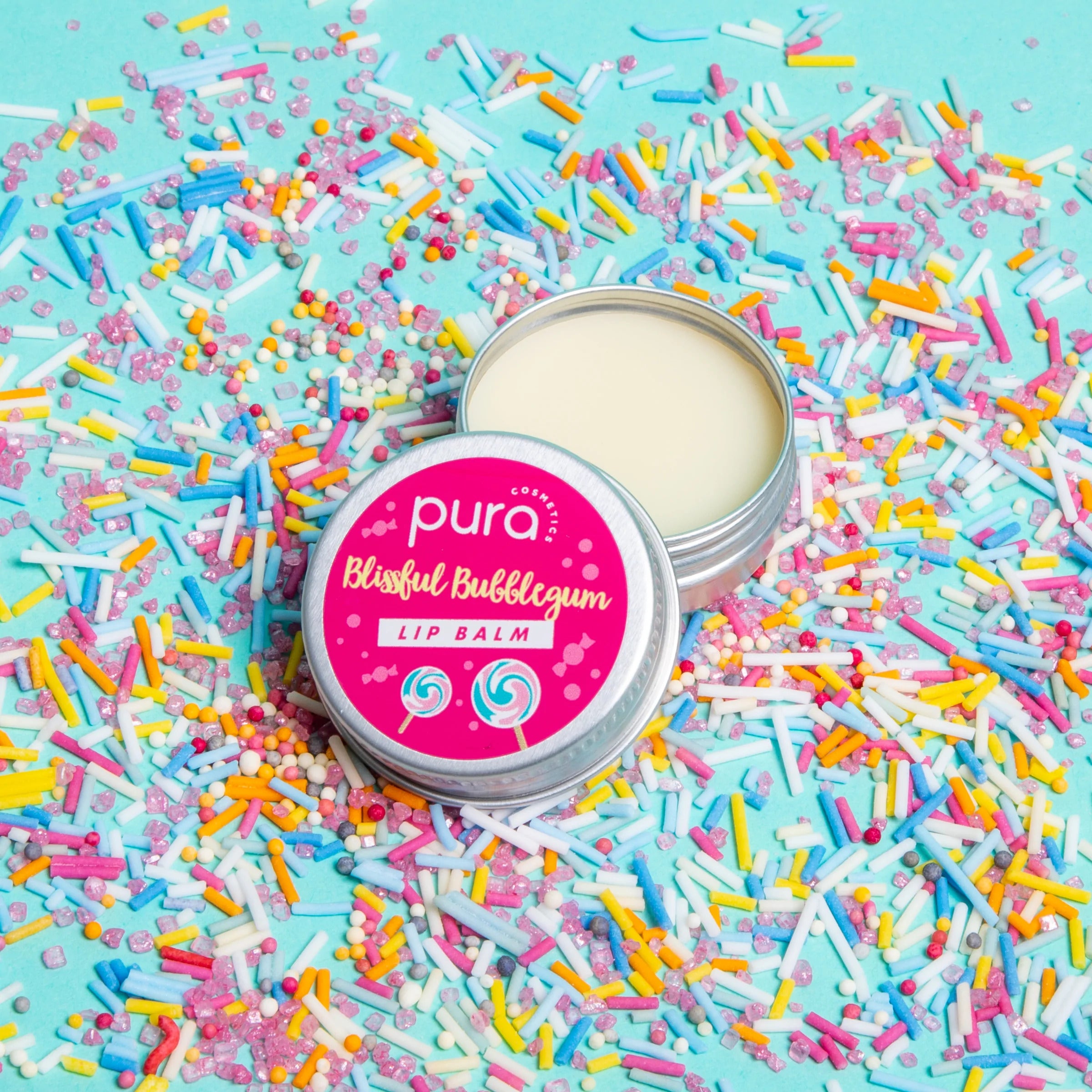 Pura Lip Balm Vegan Blissful Bubblegum