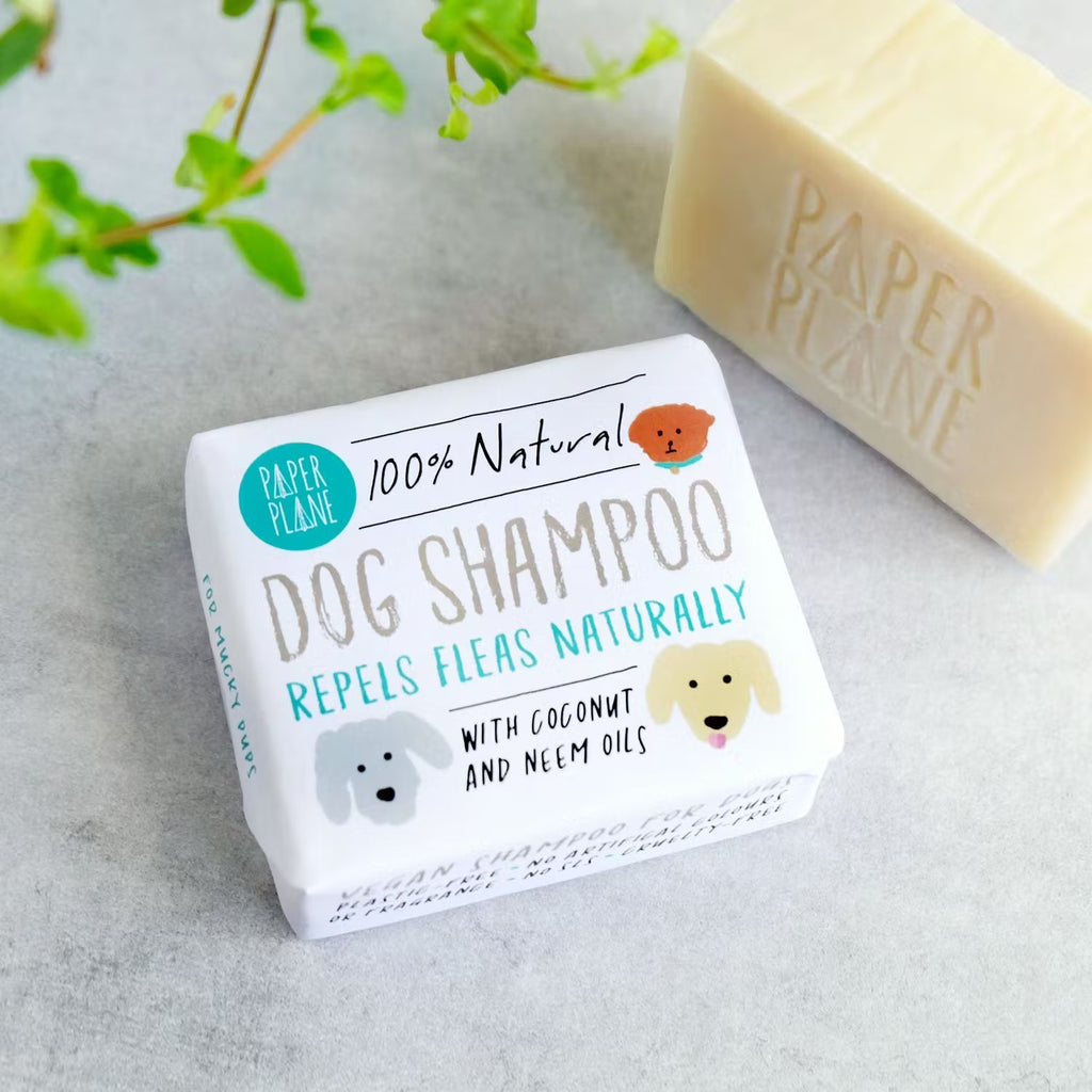 Paper Plane Dog Shampoo Gift Coconut Neem Oils Natural