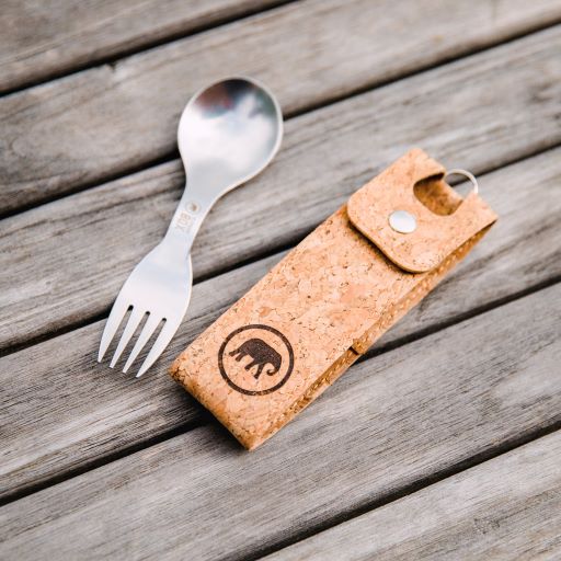 Plastic Free Spork and Cork Spoon Fork Eco friendly Sustainable