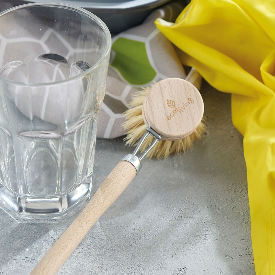 Scrubbing Dish Brush Replacement Head Wood