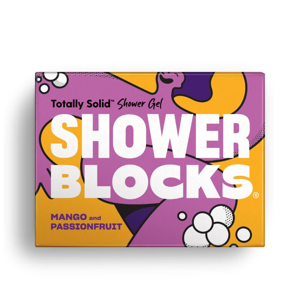 Shower Blocks - Mango & Passionfruit Solid Shower Gel Plastic Free Eco Friendly Body Soap Bar