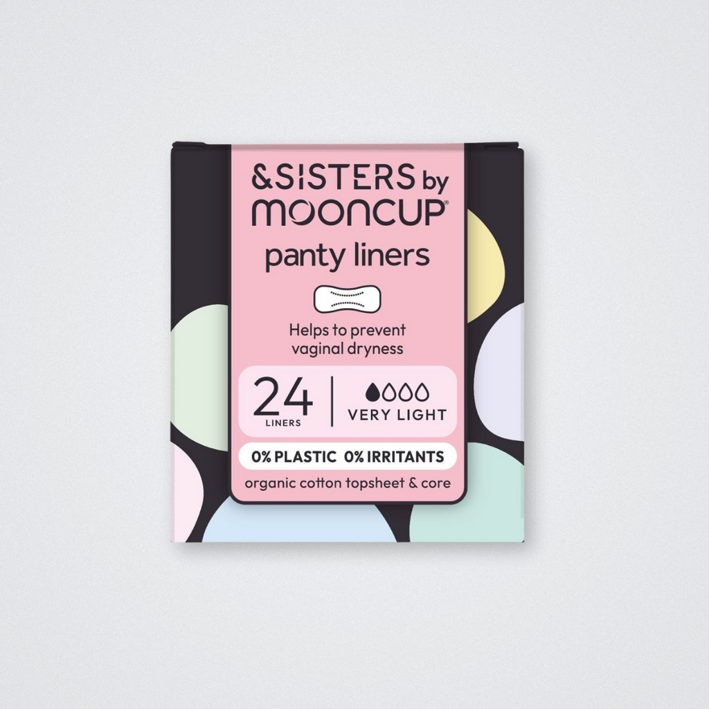 &Sisters by mooncup Panty Liners Organic Cotton Plastic Free, Zero Irritants