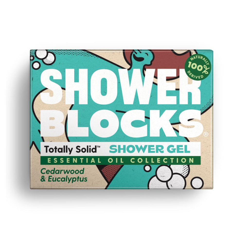 Shower Blocks - Cedarwood & Eucalyptus Solid Shower Gel Plastic Free Eco Friendly Soap Bar