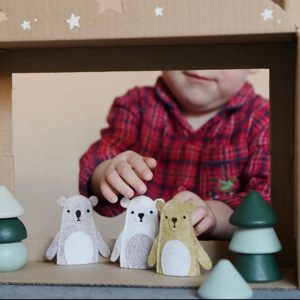 Make Your Own Bear Finger Puppets Craft Kit