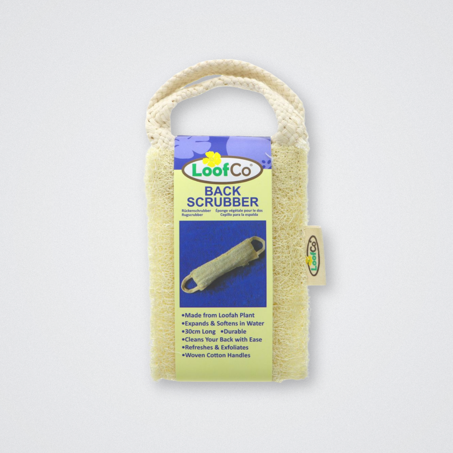 Loofco Loofah Back Scrubber Natural Biodegradable Scrub