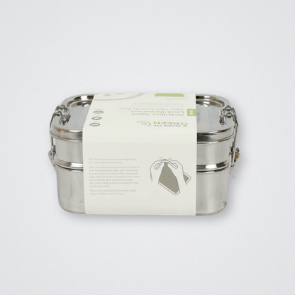Stainless Steel 2-Tier Lunch Box - BURUNI