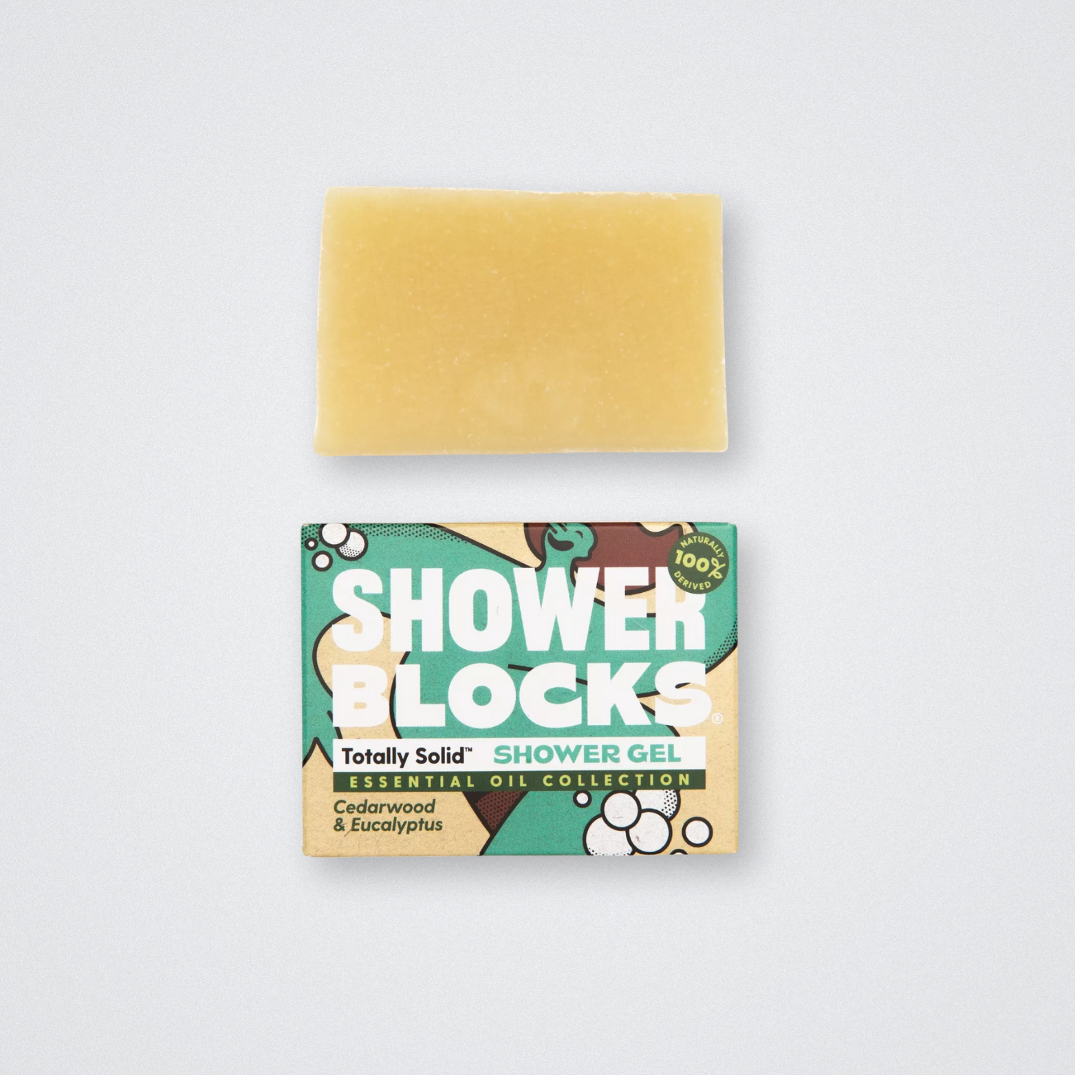 Shower Blocks - Cedarwood & Eucalyptus Solid Shower Gel Plastic Free Eco Friendly Soap Bar