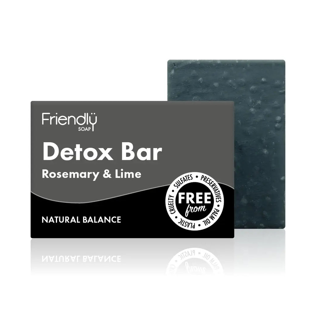 Friendly Soap Bar Detox Rosemary Lime Plastic Free Sulfate Free Palm oil free eco friendly