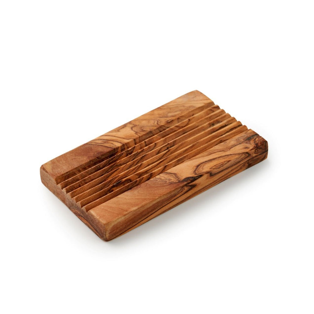 Ecoliving natural olive wood soap dish plastic free rustic eco friendly