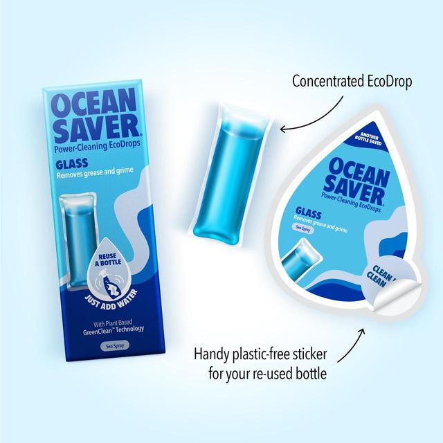 Ocean Saver Glass Cleaner Ecodrop plastic free eco friendly refill pod