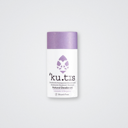 kutis bicarbonate free deodorant lavender and bergamot ku.tis plastic free eco friendly for sensitive skin