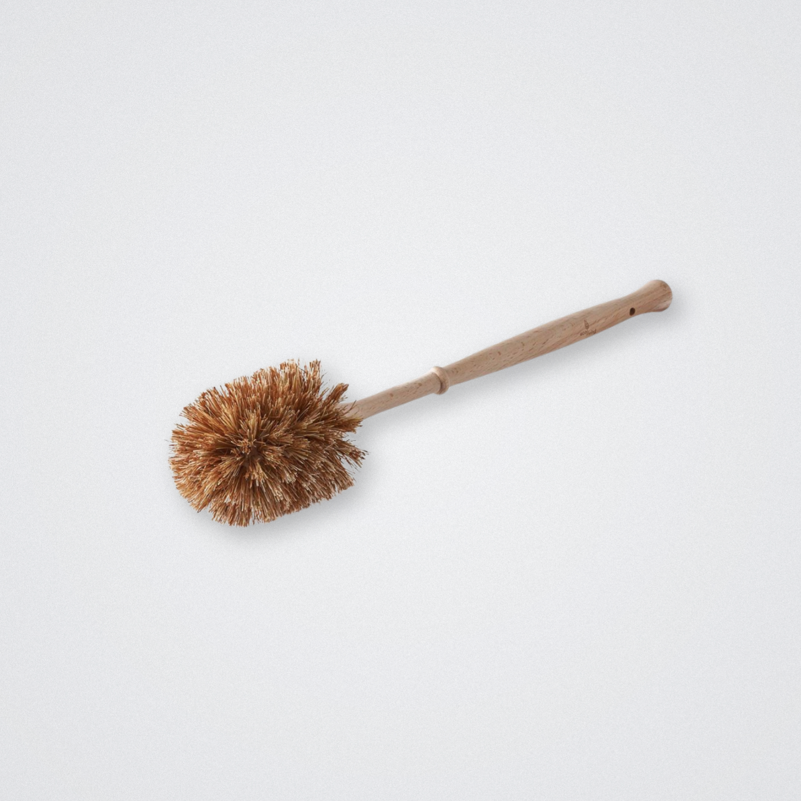 Natural Toilet brush with Holder set cream steel plastic free eco friendly eco living