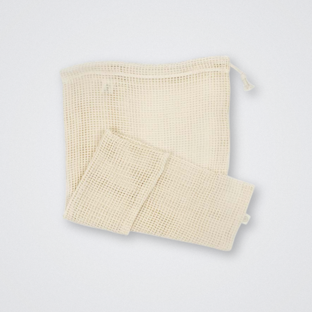 Organic Cotton Mesh Produce Bag Large Plastic Free Eco Friendly 