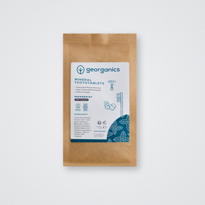 Georganics Mouthwash Tablets Refill 720 Peppermint