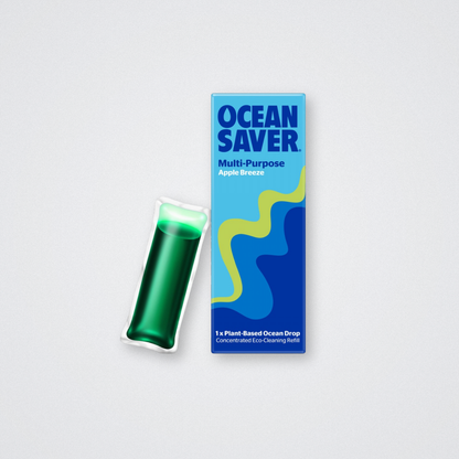 Ocean Saver Multipurpose Apple Breeze Cleaning Spray Ecodrop Eco friendly plastic free refill pods