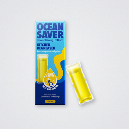 Ocean Saver Kitchen Degreaser Cleaning Ecodrop plastic free eco friendly refill pod