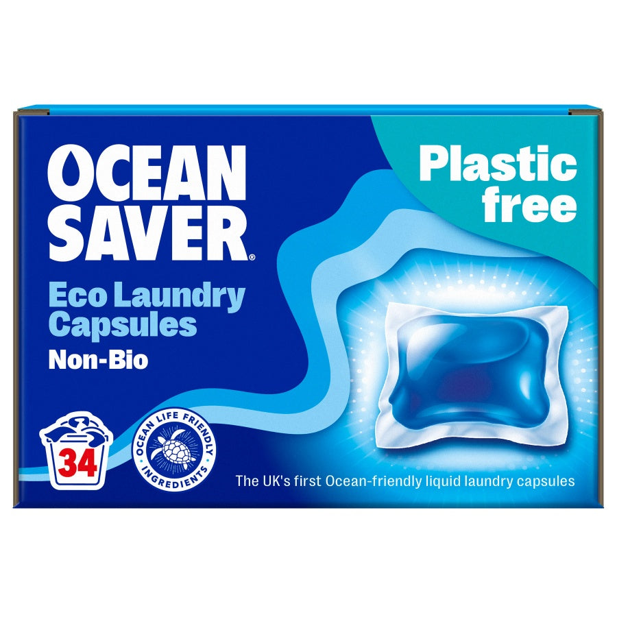 Oceansaver Plastic Free Eco Laundry Capsules Non bio Eco Caps Eco friendly