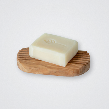 Olive Wood Natural Soap Dish with Grooves Eco Living Natural Plastic Free Eco Friendly