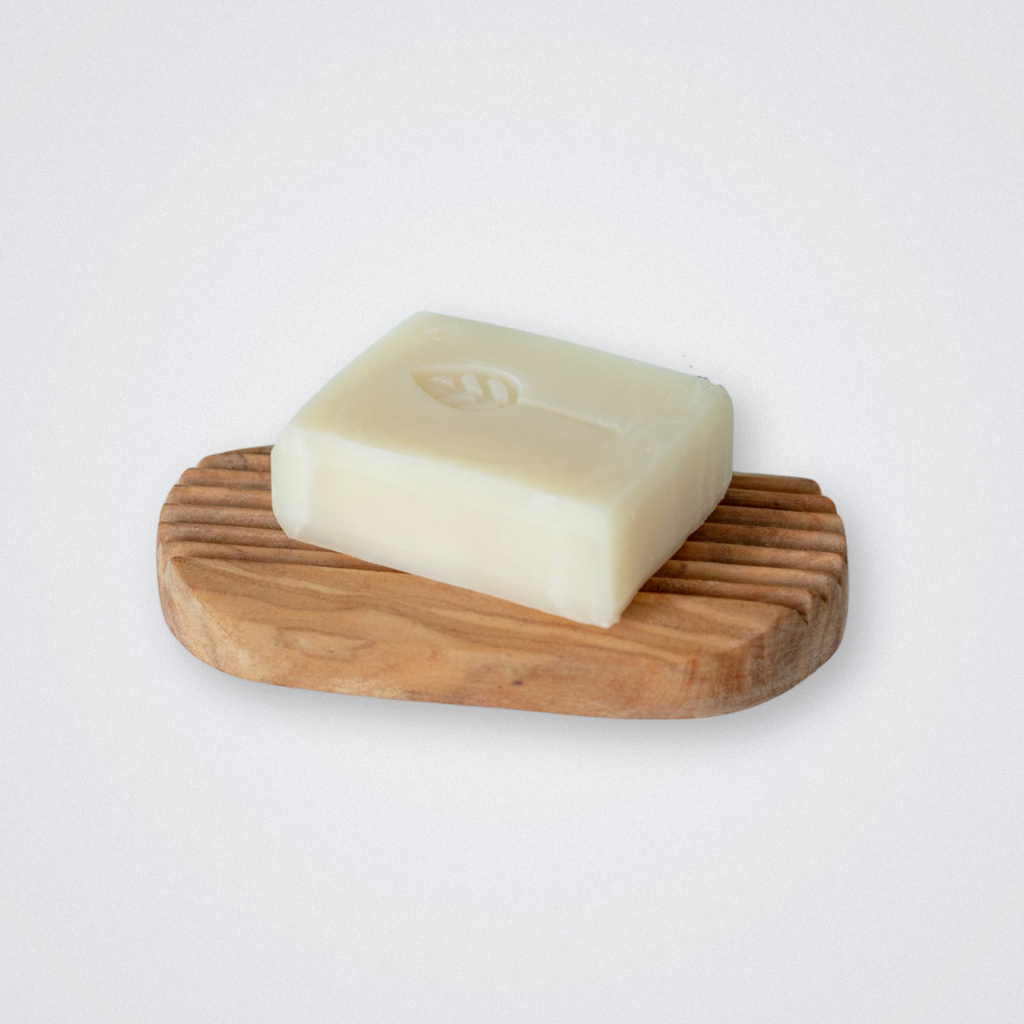 Olive Wood Natural Soap Dish with Grooves Eco Living Natural Plastic Free Eco Friendly