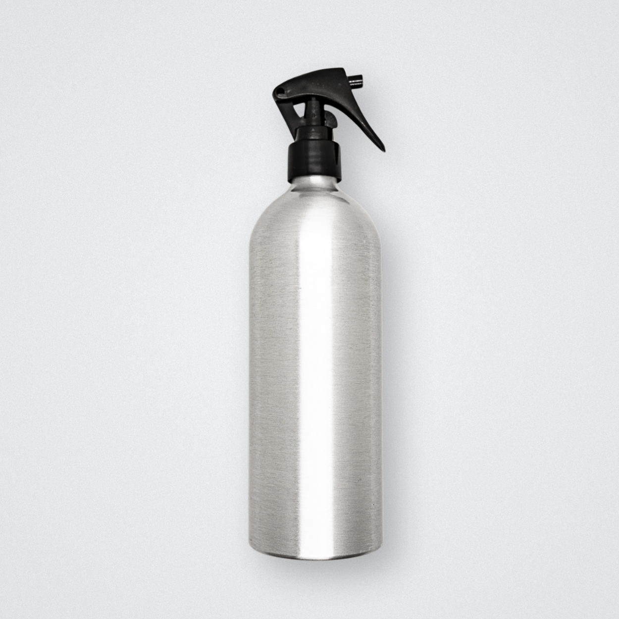 plastic free aluminium travel bottle 100ml 500ml reusable refillable spray nozzle