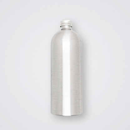 plastic free aluminium travel bottle 100ml 500ml reusable refillable spray nozzle