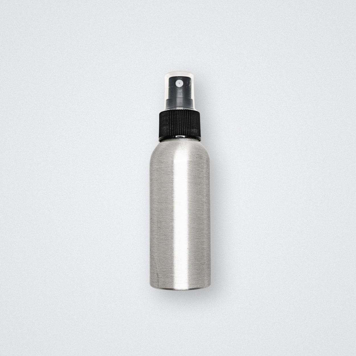 plastic free aluminium travel bottle 100ml 500ml reusable refillable spray nozzle