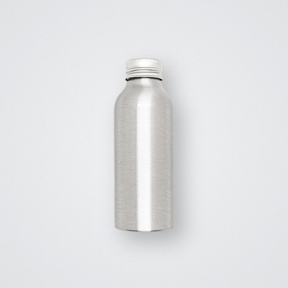 plastic free aluminium travel bottle 100ml 500ml reusable refillable spray nozzle