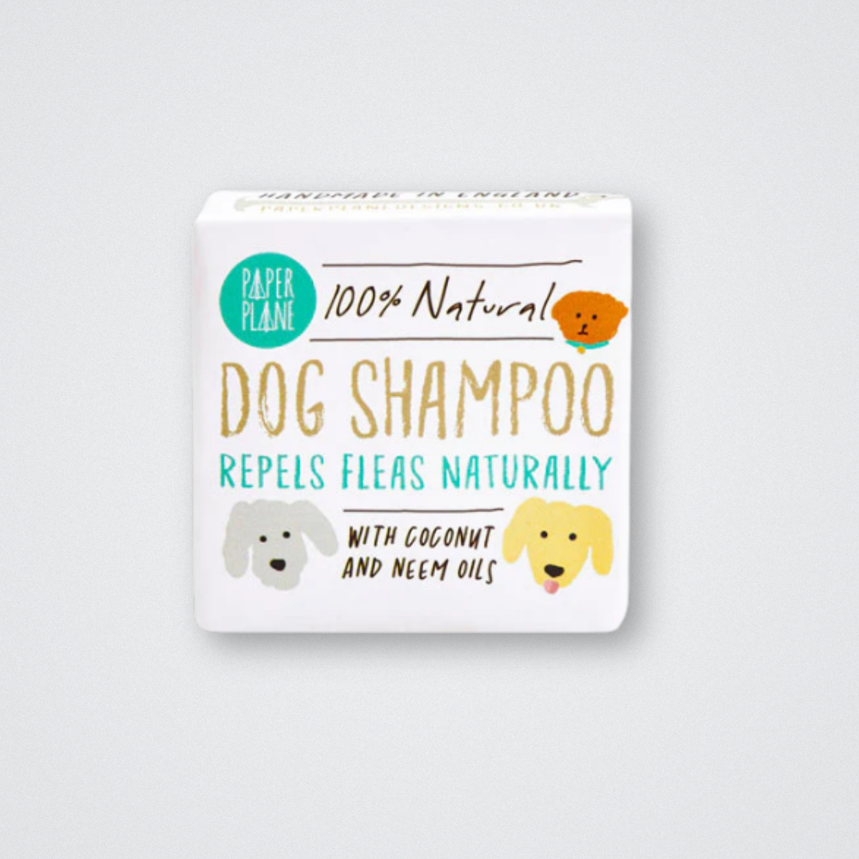 Paper Plane Dog Shampoo Gift Coconut Neem Oils Natural