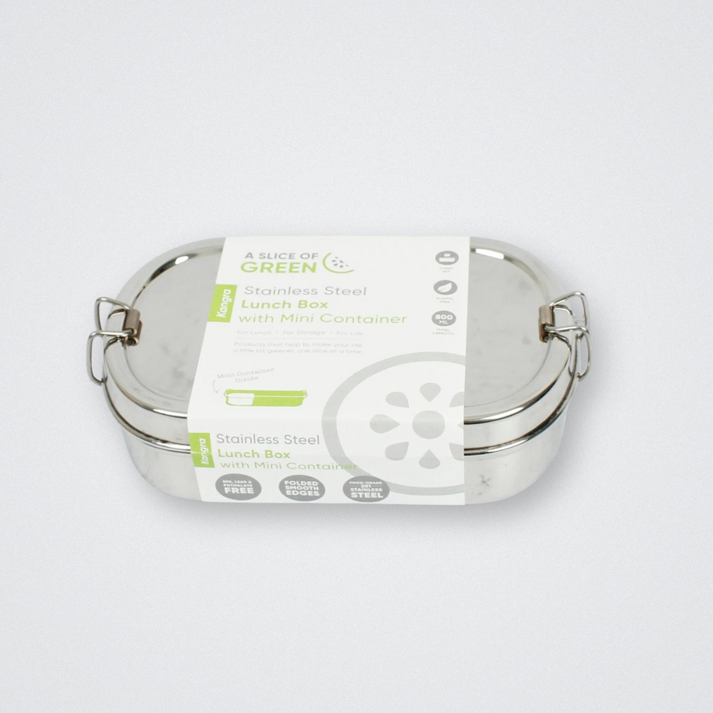 Stainless Steel Lunch Box Container Kangra Plastic Free Eco Friendly Alternative 