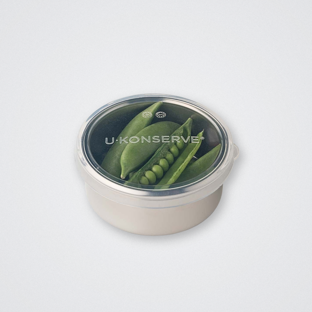 U-konserve eco friendly stainless steel food container lunch box small round clear silicone lid plastic free  5oz 142ml 