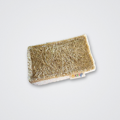Sisal Plastic Free Vegan Natural Kitchen Sponge Scourer &keep Washing up